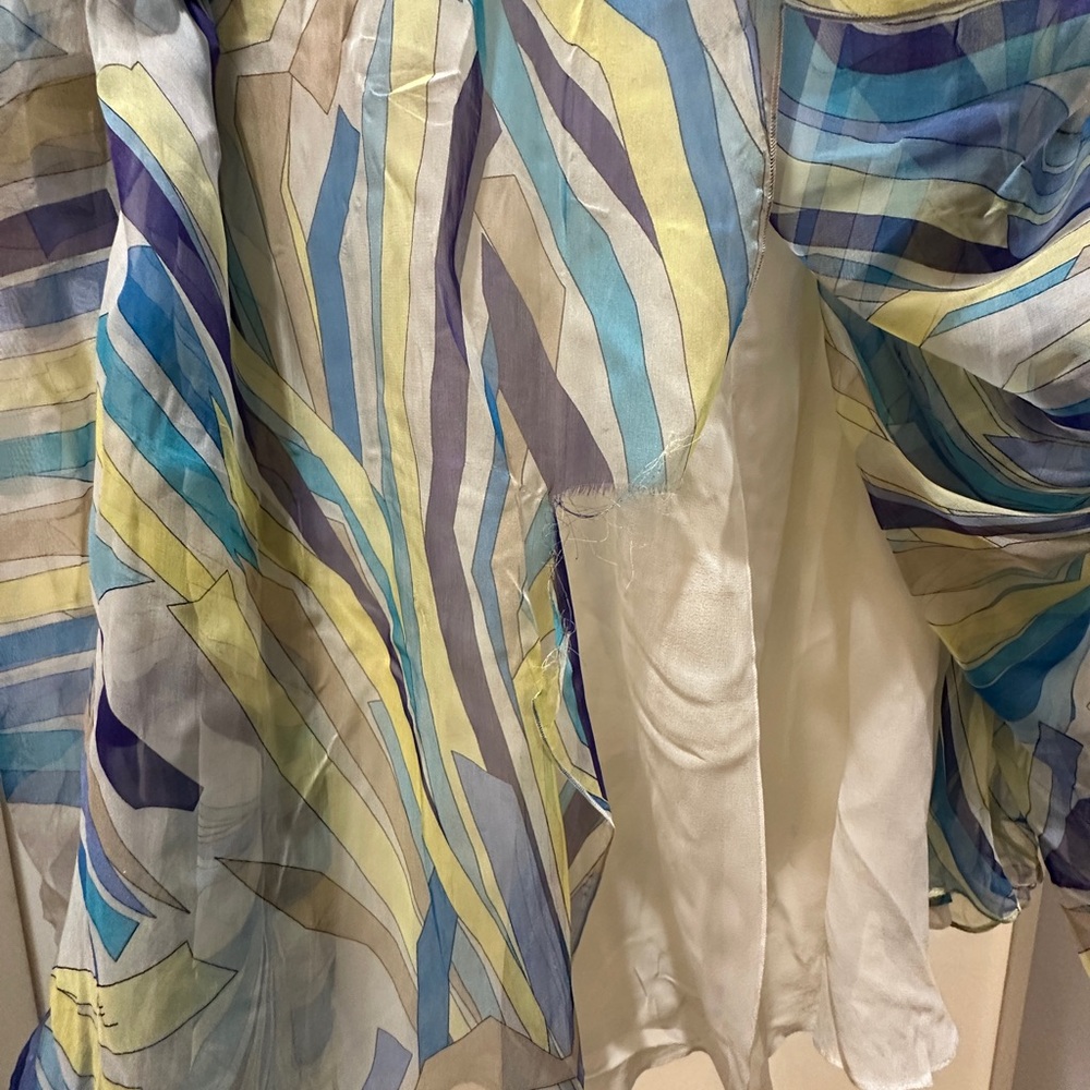 Emilio Pucci Green and Blue Maxi Dress From The 2015 Resort Collection. - Picture 5 of 12